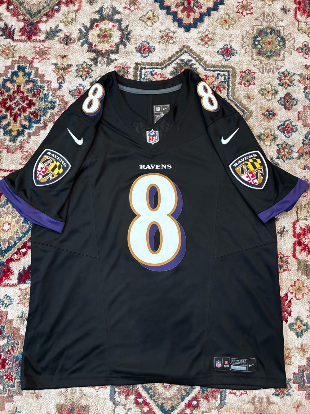 Lamar Jackson Baltimore Ravens Nike Alternate Game Jersey XL